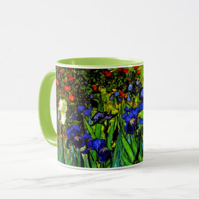 Van Gogh's painting, Irises Mug (Front Left)