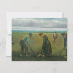 Van Gogh's Peasants or Farmers Planting Potatoes Invitation
