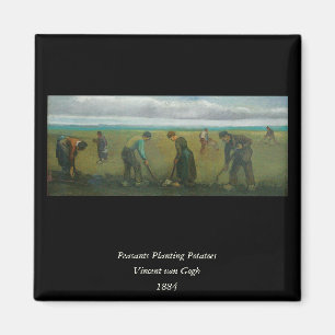 Van Gogh's Peasants or Farmers Planting Potatoes Magnet