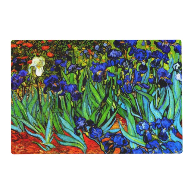 Van Gogh's popular painting, Irises, Placemat (Front)