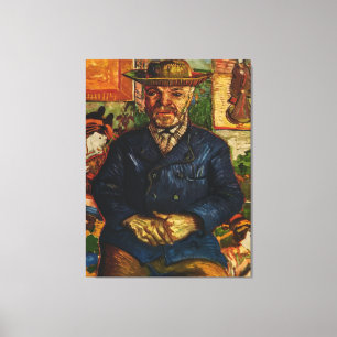 Van Gogh's "Portrait of Père Tanguy" (1887) Canvas Print