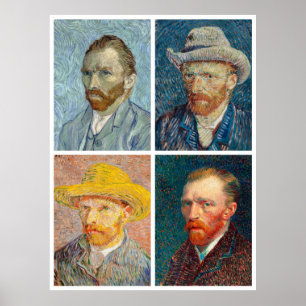 Van Gogh's Self-Portraits Poster