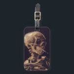 Van Gogh's Skeleton with Burning Cigarette Luggage Tag<br><div class="desc">Van Gogh's "Skull of a Skeleton with Burning Cigarette" c. 1885–86. This is an early piece done as a study while at the Royal Academy of Fine Arts in Belgium.</div>