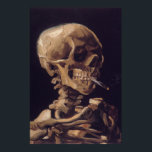 Van Gogh's Skeleton with Burning Cigarette Poster<br><div class="desc">Van Gogh's "Skull of a Skeleton with Burning Cigarette" c. 1885–86. This is an early piece done as a study while at the Royal Academy of Fine Arts in Belgium.</div>