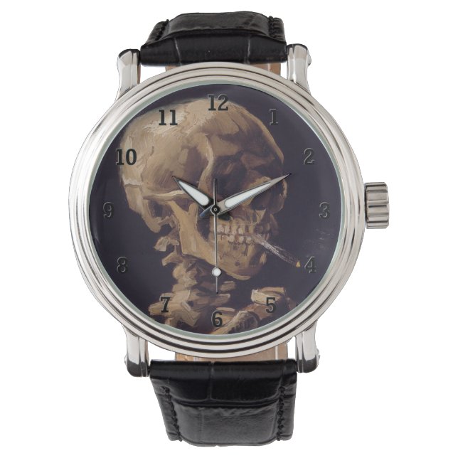 Van Gogh's Skeleton with Burning Cigarette Watch (Front)