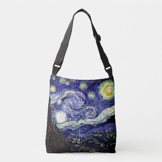 Van Gogh's Starry Night, 1889 Crossbody Bag (Front)