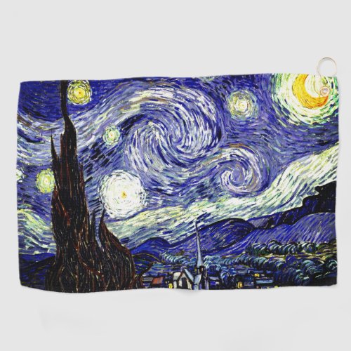 Van Goghs Starry Night 1889 Golf Towel