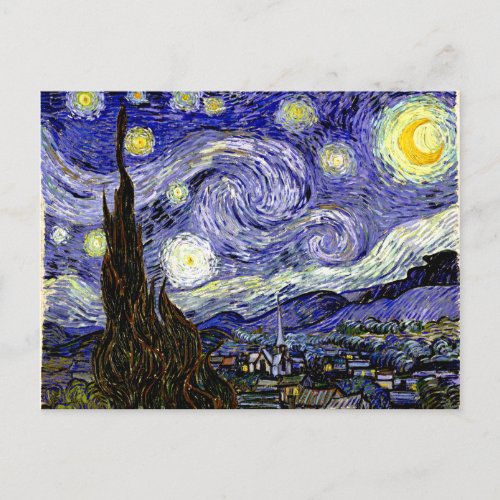 Van Gogh's Starry Night, 1889 Postcard