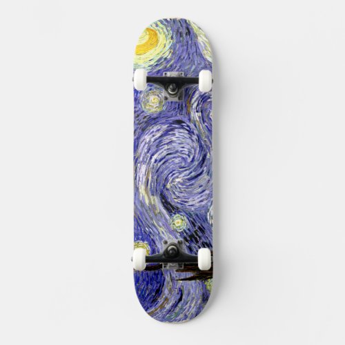 Van Goghs Starry Night 1889 Skateboard