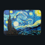 Van Gogh's Starry Night Bath Mat<br><div class="desc">Starry Night,  famous painting by Vincent van Gogh.</div>