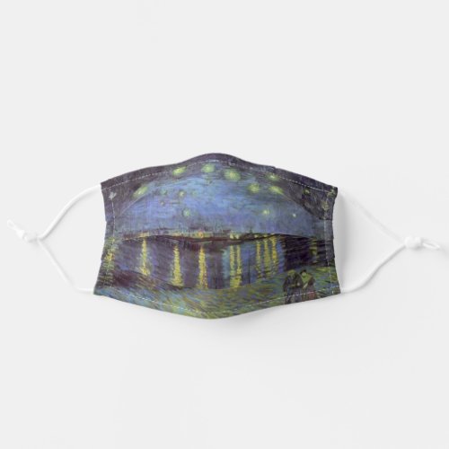 Van Goghs Starry Night Painting Adult Cloth Face Mask