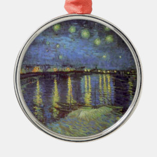 Van Gogh's Starry Night Painting Metal Ornament