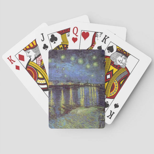 Van Gogh's Starry Night Painting Poker Cards (Back)