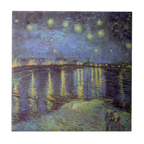 Van Goghs Starry Night Painting Tile