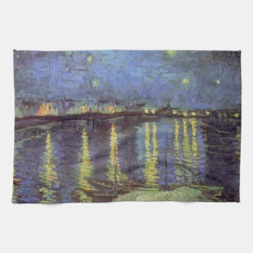 Van Goghs Starry Night Painting Towel