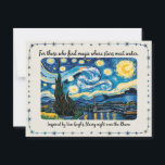 Van Gogh's Starry Night Rhone Art Inspired Postcard<br><div class="desc">Van Gogh's Starry Night Over The Rhone Art Inspired Postcard</div>