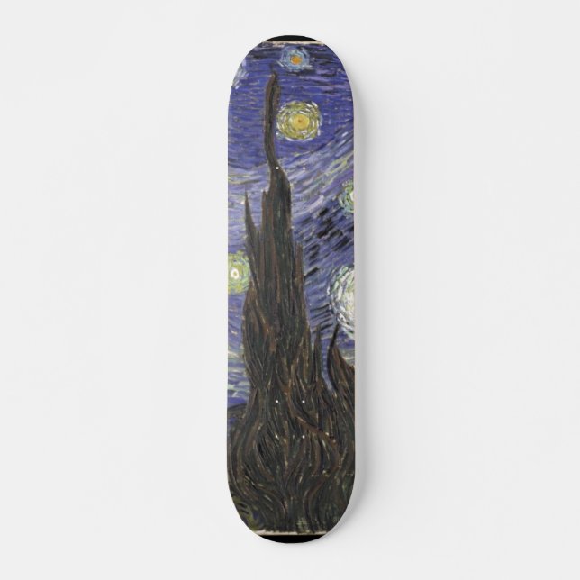 Van Gogh's Starry Night Skateboard Deck (Front)