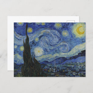 Van Gogh's Starry Night: Whirlwind of Dreams Postcard