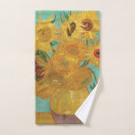 Van Gogh's Sunflowers Hand Towel<br><div class="desc">Please visit my store for more interesting design and more color choice =>  zazzle.com/iwheels*</div>
