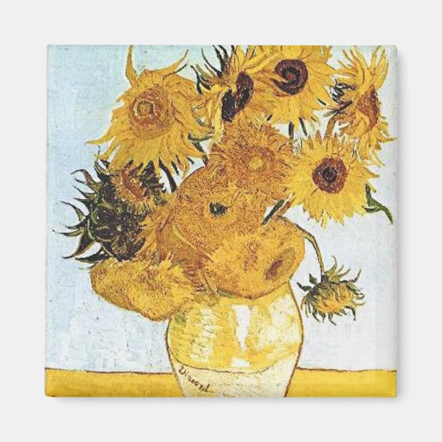 Van Gogh's Sunflowers Magnet (Front)
