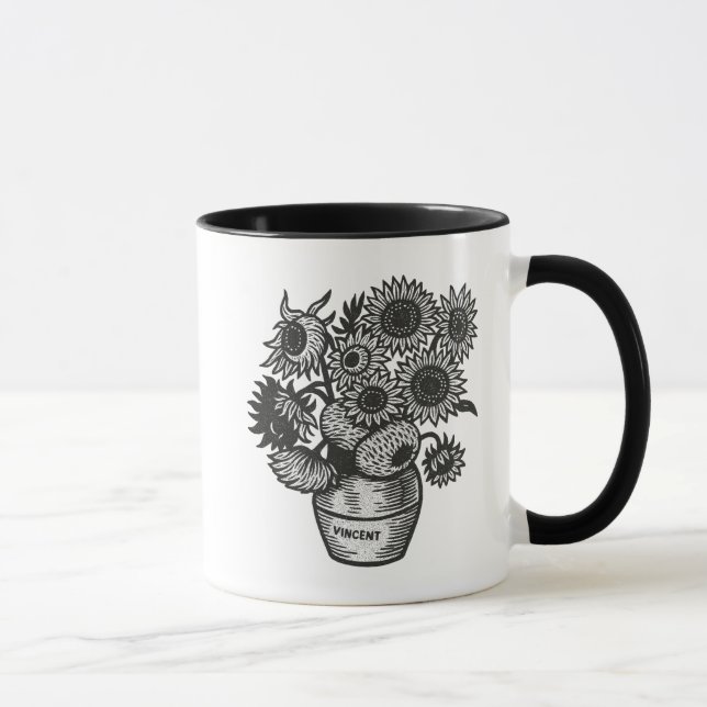 Van Gogh's Sunflowers Mug (Right)