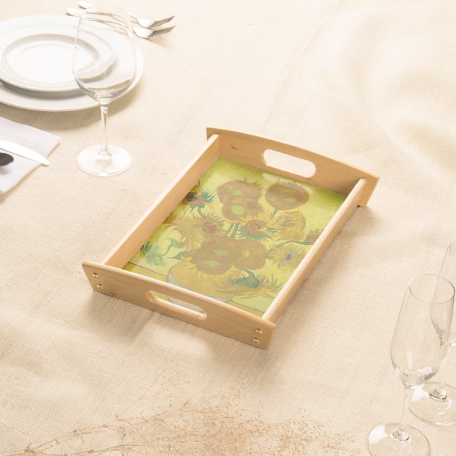 Van Gogh's Sunflowers Serving Tray (Front)