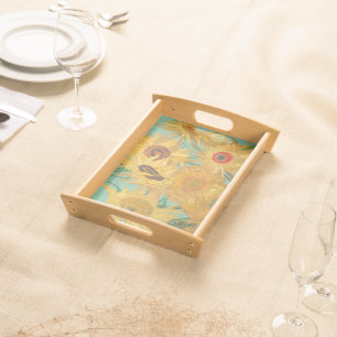 Van Gogh's Sunflowers Serving Tray