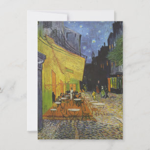Van Gogh's Terrace Cafe Invitation