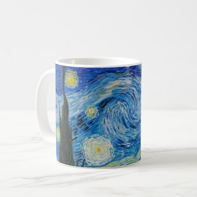 Van Gogh's The Starry Night Coffee Mug (Front Left)