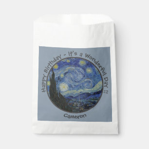 van Gogh's The Starry Night Party Items Collection Favor Bag