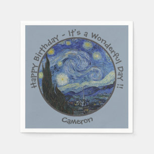 van Gogh's The Starry Night Party Items Collection Napkins