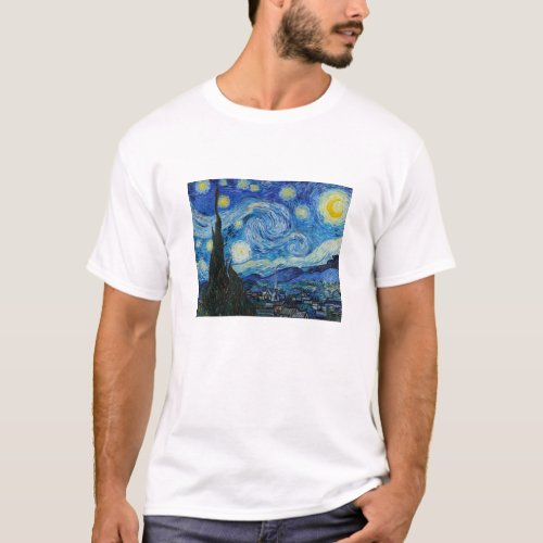 Van Goghs The Starry Night T_Shirt