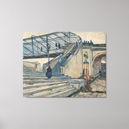 Van Goghs The Trinquetaille Bridge Arles 1888 Canvas Print