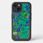 Van Gough&#39;s Blue Irises With Hummingbirds Added Iphone 13 Case at Zazzle