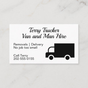 Van Hire Repair Delivery Transport Business Card