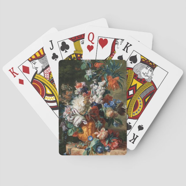 Van Huysum’s Bouquet of Flowers Poker Cards (Back)