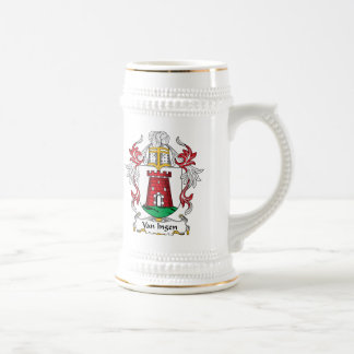 Van Ingen Family Crest Beer Stein