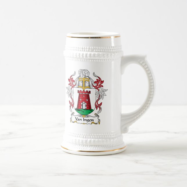 Van Ingen Family Crest Beer Stein (Right)