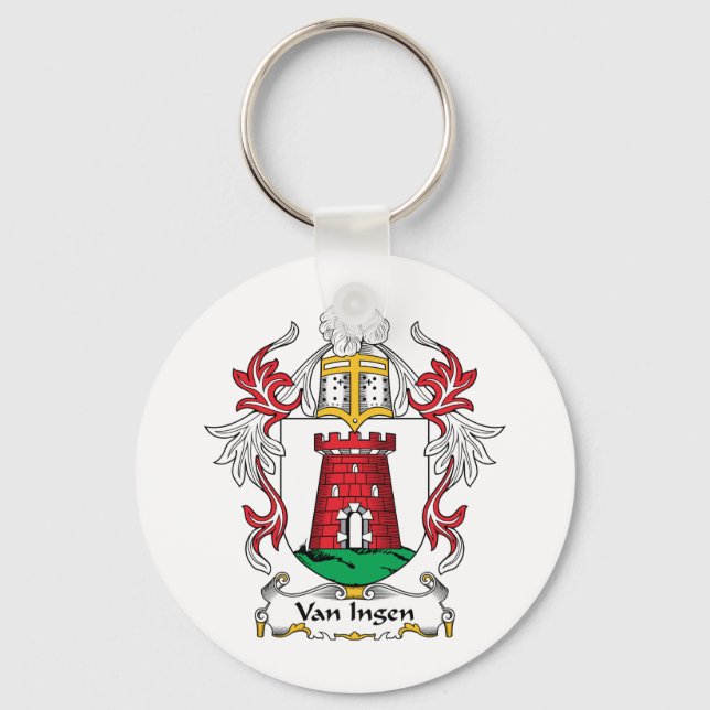 Van Ingen Family Crest Keychain (Front)