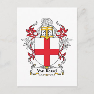 Van Kessel Family Crest Postcard