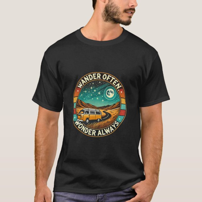   "Van Life Adventure T-Shirt – Explore the World  (Front)