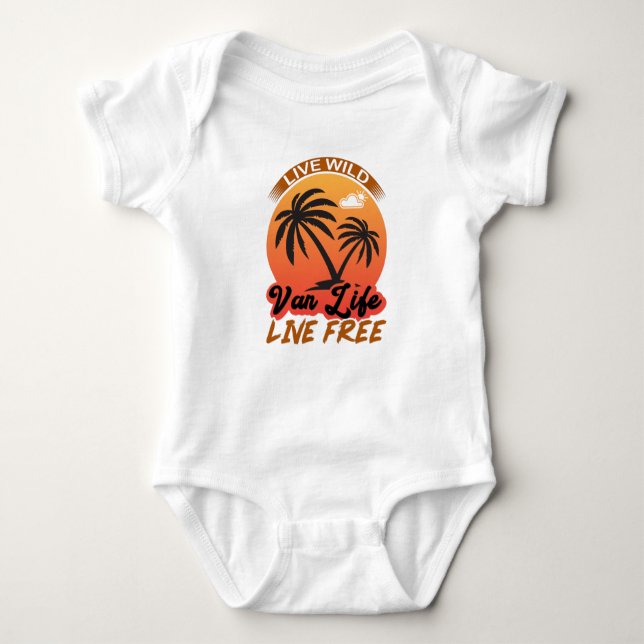 Van Life Baby Bodysuit (Front)