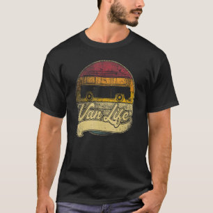 Van Life Camper Camp Retro 70s 80s Vintage Rv Camp T-Shirt