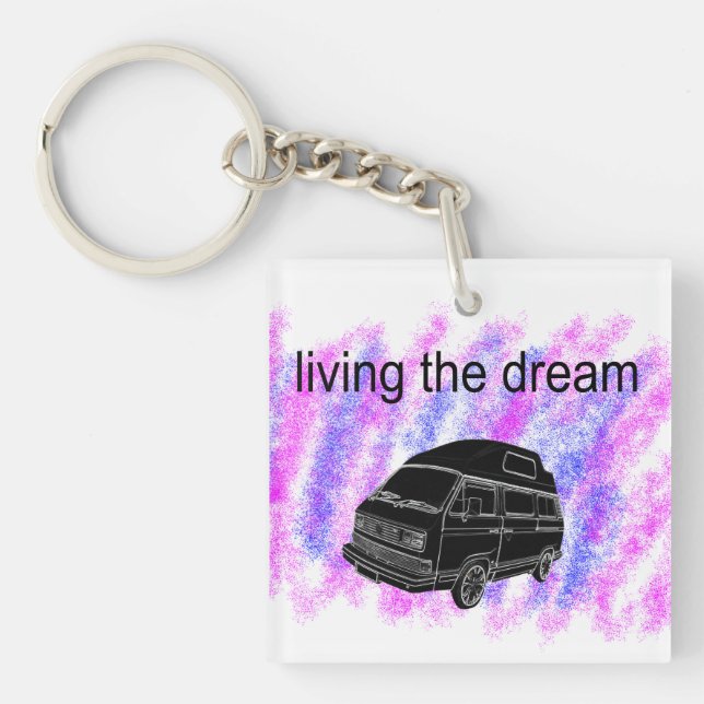 Van life camper van keychain (Front)