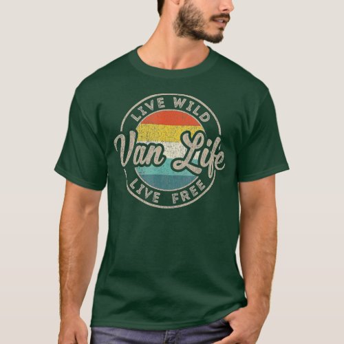 Van Life Clothing Retro Vintage Van Dwellers Vanli T_Shirt
