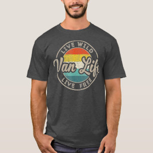 Van Life Clothing Retro Vintage Van Dwellers Vanli T-Shirt