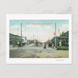 Van Ness Avenue View one Year after the Fire of Postcard