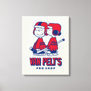 Van Pelt's Hockey Club Pro Shop Pattern Canvas Print