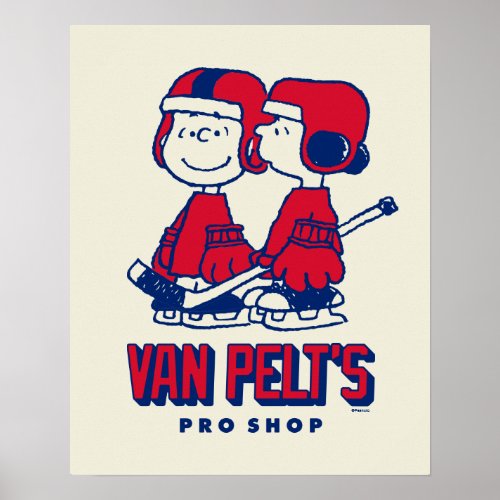 Van Pelts Hockey Club Pro Shop Pattern Poster