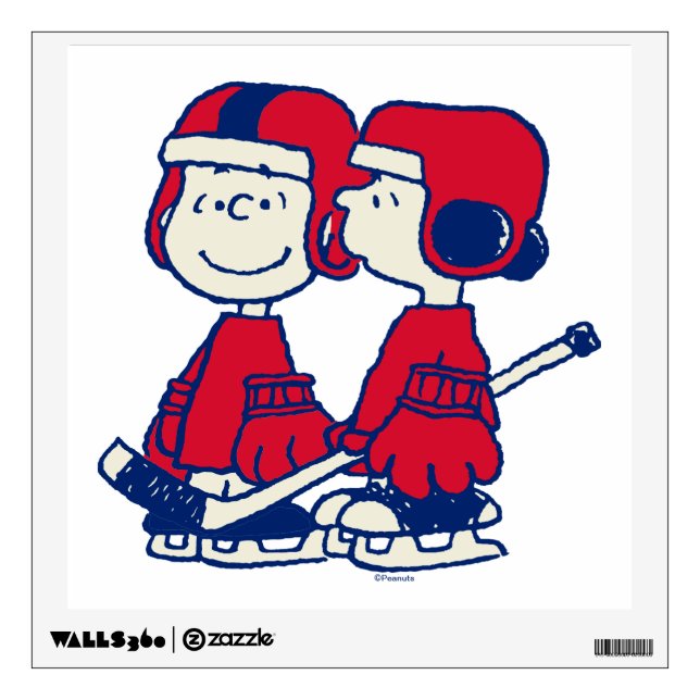 Van Pelt's Hockey Club Pro Shop Pattern Wall Decal (Front)